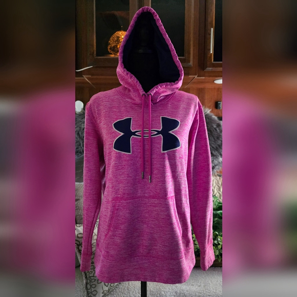 Under Armour Tops - Under Armour Pink Heathered Pullover